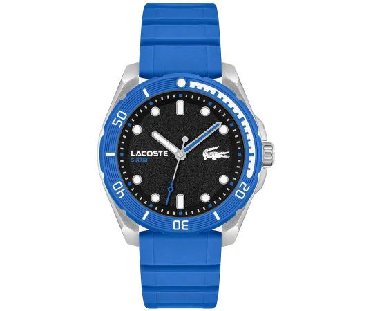 LACOSTE selling Mens Cap Marino 46mm Wrist Watch Stainless Steel Blue Dial 2011030