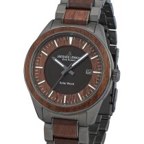 Jacques Lemans 1-2116I Eco Power Wood Mens Watch 40mm 10ATM