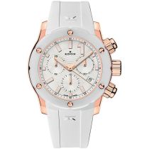 Edox 10225-37RB-BIR CO-1 Chronograph Ladies Watch Ceramic 38mm 30ATM