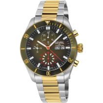 Gevril 48625B Yorkville Automatic Chronograph Mens Watch 43mm 20ATM