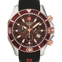 Swiss Alpine Military 7040.9856 Chronograph Mens Watch 44mm 10ATM