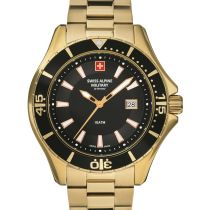 Swiss Alpine Military 7040.1117 diver Mens Watch 45mm 10ATM