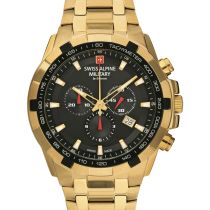 Swiss Alpine Military 7043.9117 Chronograph Mens Watch 46mm 10ATM