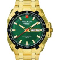 Swiss Alpine Military 7043.1114 Day-Date Mens Watch 42mm 10ATM