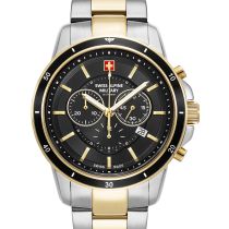 Swiss Alpine Military 7089.9147 Chronograph Mens Watch 44mm 10ATM