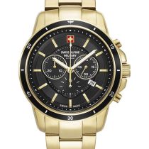 Swiss Alpine Military 7089.9117 Chronograph Mens Watch 44mm 10ATM