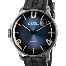 U-Boat 8704/D Darkmoon Blue SS Soleil Mens Watch 44mm 5ATM