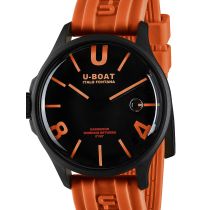 U-Boat 9538 Darkmoon Orange IPB Mens Watch 44mm 5ATM