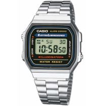 CASIO A168WA-1YES Collection Mens Watch 35mm 3 ATM