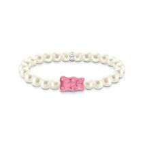 Thomas Sabo A2154-082-9-L17 Gold Bears Pearl Bracelet pink 17 cm