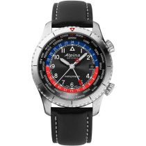 Alpina AL-255BRB4S26 Startimer Pilot Worldtimer Mens Watch