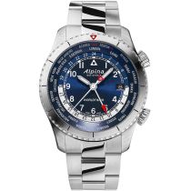 Alpina AL-255N4S26B Startimer Pilot Worldtimer Mens Watch