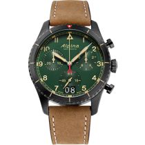 Alpina AL-372GR4FBS26 Startimer Pilot Chronograph Mens Watch 