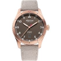 Alpina AL-525BR4S24 Startimer Pilot Automatic Mens Watch 