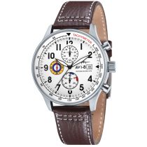 AVI-8 AV-4011-01 Hawker Hurricane Chronograph Mens Watch 43mm 5 ATM