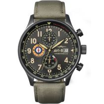 AVI-8 AV-4011-0E Hawker Hurricane Chronograph Mens Watch 42mm 5ATM