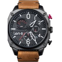 AVI-8 AV-4052-02 Hawker Hunter Chronograph Mens Watch 45mm 5ATM