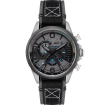 AVI-8 AV-4056-08 Mens Watch Hawker Harrier Dual Retrograde Chronograph 44mm 5ATM