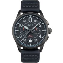 AVI-8 AV-4089-03 Spitfire Chronograph Mens Watch 42mm 5ATM