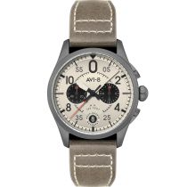 AVI-8 AV-4089-06 Mens Watch Spitfire Lock Chronograph 42mm 5ATM