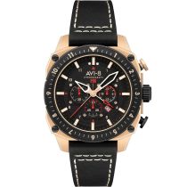 AVI-8 AV-4100-06 Mens Watch Hawker Hunter Dual Time Chronograph 43mm 5ATM