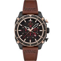 AVI-8 AV-4100-09 Mens Watch Hawker Hunter Dual Time Chronograph 43mm 5ATM