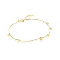 ANIA HAIE BAU001-05YG Gold Mixed Disc Bracelet Ladies Gold 14K