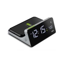 Braun BC21GEU Digital Alarm Clock With Wireless Charging