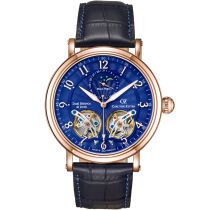 Carl von Zeyten CVZ0054RBLS Murg Moon Phase Automatic Mens Watch 46mm 5ATM