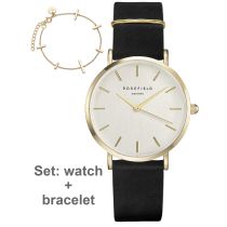 Rosefield DWBJG-D12 The West Village set w. bracelet Ladies Watch