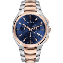 Edox 10239-357R-BUIR Les Bemonts Chronograph Mens Watch 42mm 3ATM