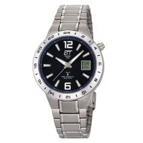 ETT EGT-11411-41M men`s solar titanium radio controlled watch 40mm 5ATM