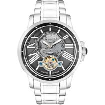 Thomas Earnshaw ES-8244-44 Bertha Open Heart Skeleton Mens Watch 42mm