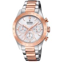 Festina F20398/1 Boyfriend Ladies Watch Chronograph 39mm 10ATM