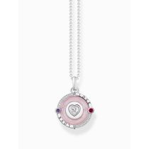 Thomas Sabo KE2201-390-9-L45V Silver necklace pink pendant heart