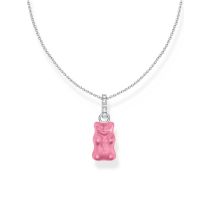 Thomas Sabo KE2209-052-9-L45V Necklace with pink Gold Bears Pendant and Zirconia 40-45 cm Ladies