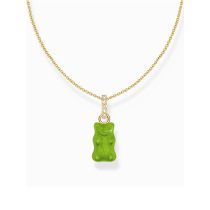 Thomas Sabo KE2209-414-6-L45V Gold-plated chain green Goldbears 