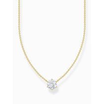 Thomas Sabo KE2210-414-14-L45V Gold-plated chain white zirconia