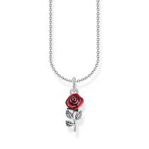 Thomas Sabo KE2219-664-10-L45V Silver necklace With Red Rose Pendant Ladies