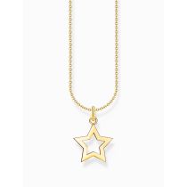 Thomas Sabo KE2222-413-39-L45V Gold-plated chain w. star pendant 