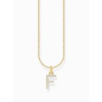 Thomas Sabo KE2245-414-14-L45V Gold-plated necklace letter F 