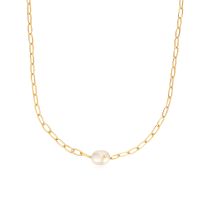 ANIA HAIE N043-05G Pearl Power Ladies Necklace, adjustable