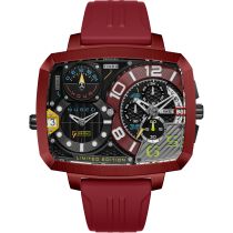 Nubeo NB-6084-02 Mens Watch Odyssey Triple Time-Zone Limited 