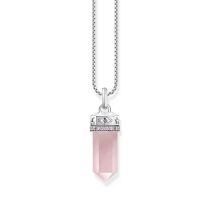 Thomas Sabo PE955-640-9 Silver pendant rose quartz crystal 