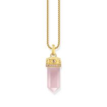 Thomas Sabo PE955-995-9 Gold-plated pendant rose quartz crystal 