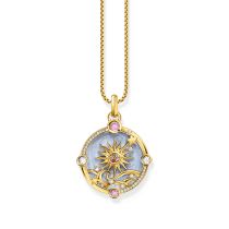 Thomas Sabo PE960-471-1 Gold-plated chain pendant blue enamel 