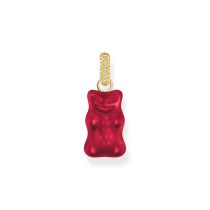 Thomas Sabo PE967-414-10 Large gold-plated red Goldbears pendant