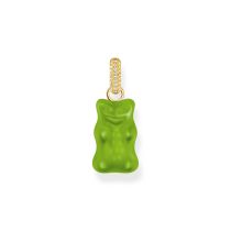 Thomas Sabo PE967-414-6 Large gold-plated green Goldbears pendant 