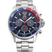 Orient RA-TX0201L10B Mako Chronograph Solar Mens Watch 43mm 20ATM