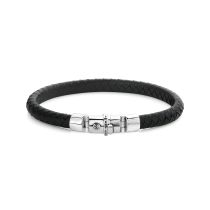 Rebel & Rose Bracelet Half Round Braided RR-L0133-S-L+ mens